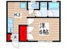 セモア中山アパート 1Kの間取り