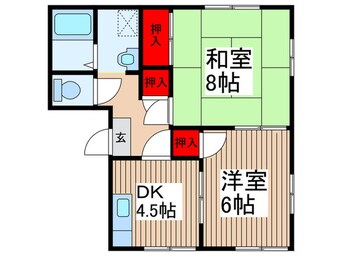 間取図 メゾン桐ヶ窪Ｃ