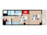 リバパレスおおたかの森 1DKの間取り