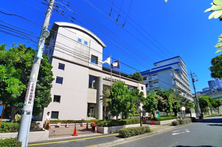 江戸川区立西葛西図書館(図書館)まで1100m コーポ・ホワイトリリー