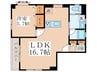 廣野ビル 1LDKの間取り