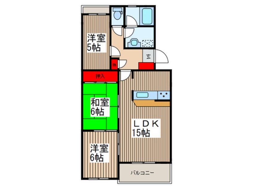 間取図 ロイヤルヒルズＥ