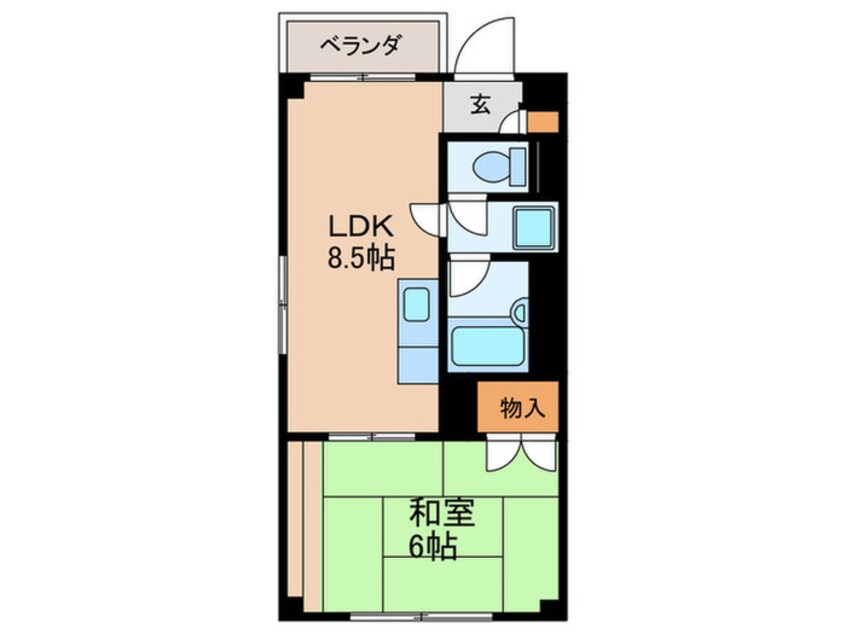 間取図 第一江口コ－ポ