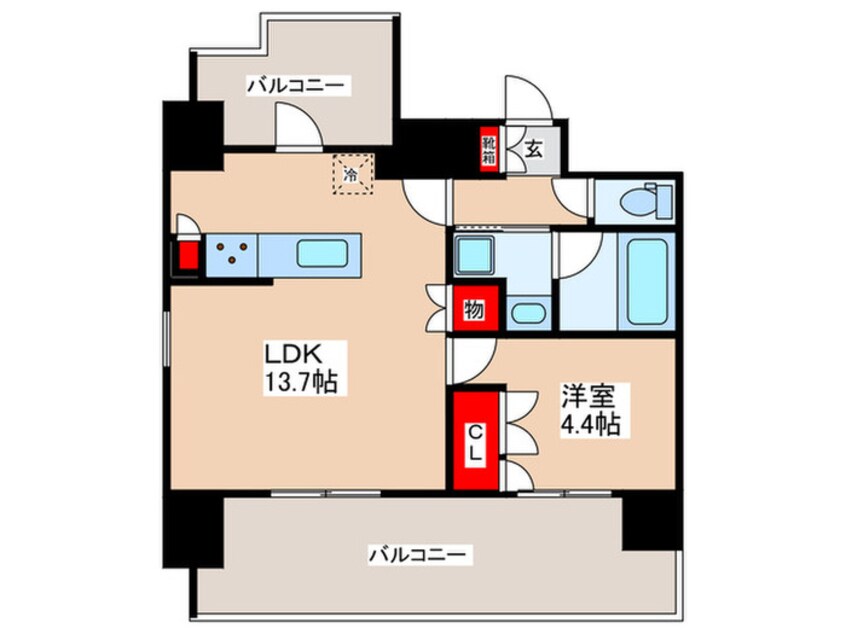 間取図 アジールコート新高円寺