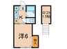 ファミ－ユ清和 1Kの間取り