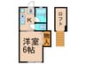 ファミ－ユ清和 1Kの間取り