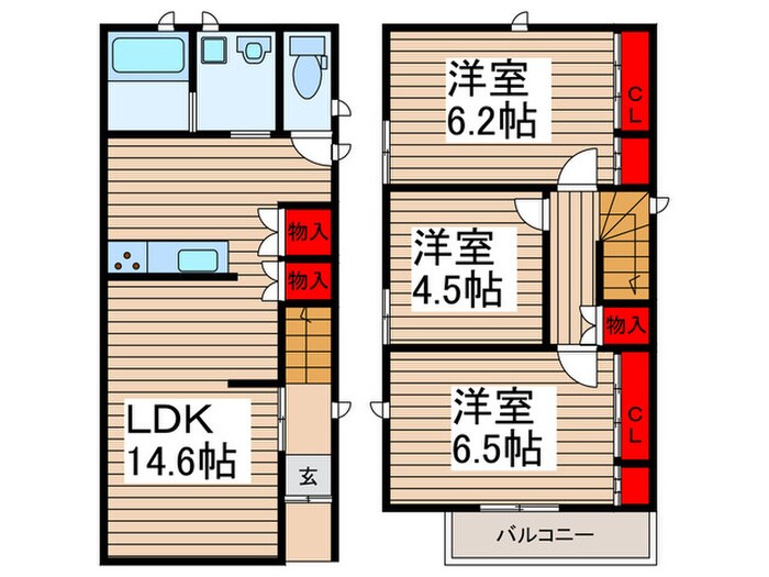 間取り図 今羽駅前ドリームハウスＢ棟