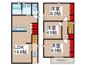 間取図 今羽駅前ドリームハウスＢ棟