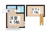 アベニュ－南 1Rの間取り