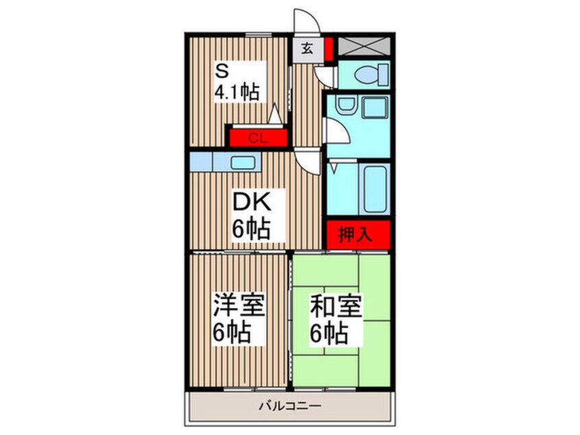 間取図 サンボウ仏子