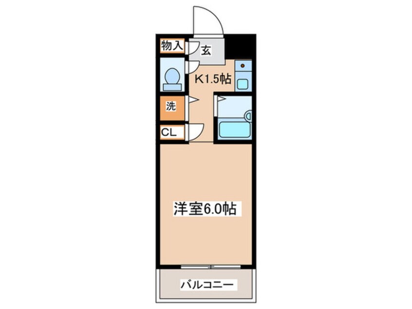 間取図 アイディ幡ヶ谷（101）