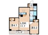 ラフィーネ 2LDKの間取り
