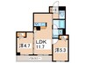 ラフィーネ 2LDKの間取り