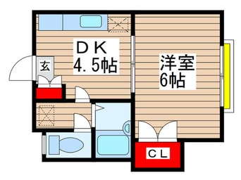 間取図 リフュ－ジオ鬼高