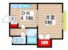 リフュ－ジオ鬼高 1DKの間取り