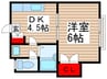リフュ－ジオ鬼高 1DKの間取り