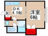 リフュ－ジオ鬼高 1DKの間取り