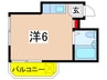 新百合ハイデンス 1Rの間取り