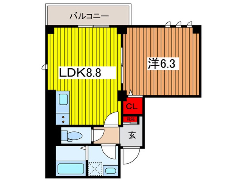 間取図 ビューノ岸町