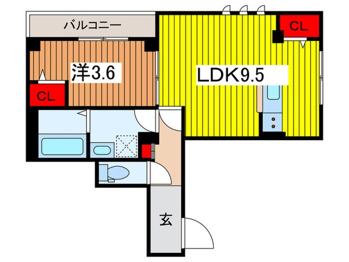 間取り図 ビューノ岸町