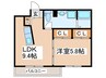 ミューゼタイセイ 1LDKの間取り