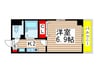 ミリアビタNO.13 1Kの間取り