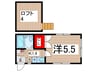 グリーンハイツ中野島B 1Kの間取り