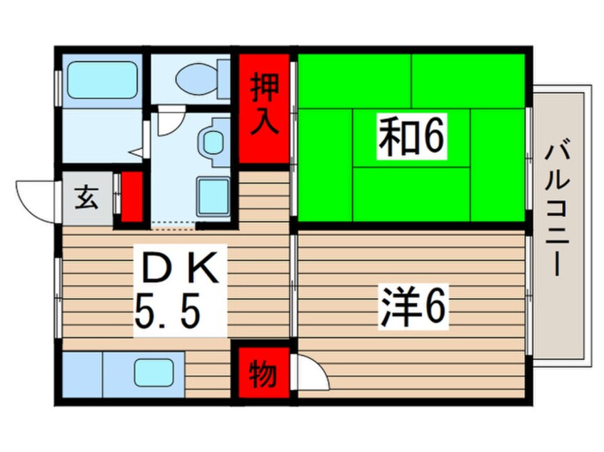 間取図 グレイス稲毛