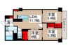 中央マンション行徳(102) 3LDKの間取り