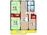 袖ケ浦団地（504） 3LDKの間取り