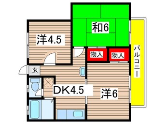 間取図 アイランドコーポ