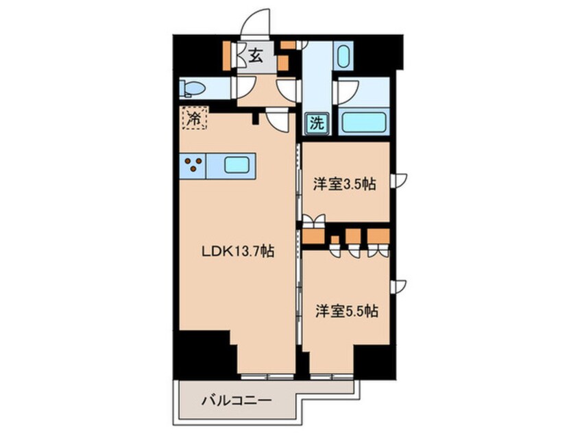 間取図 プラウドフラット本郷三丁目