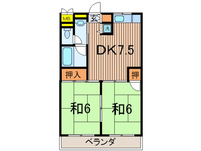 間取図 ドエル・ウーチ