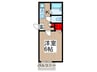 Ａｔｔｅｎｔｉ　ａｉ　ｃａｎｉ 1Kの間取り