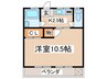メゾン新川口　東棟 1Kの間取り