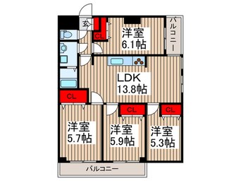 間取図 カ－サソラ－ル大門