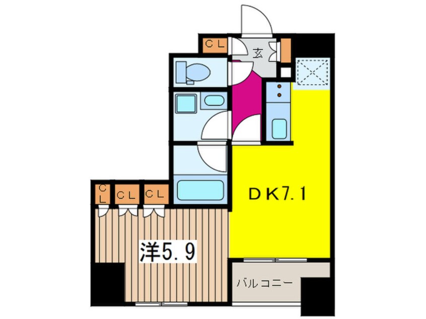 間取図 コートラクリア人形町