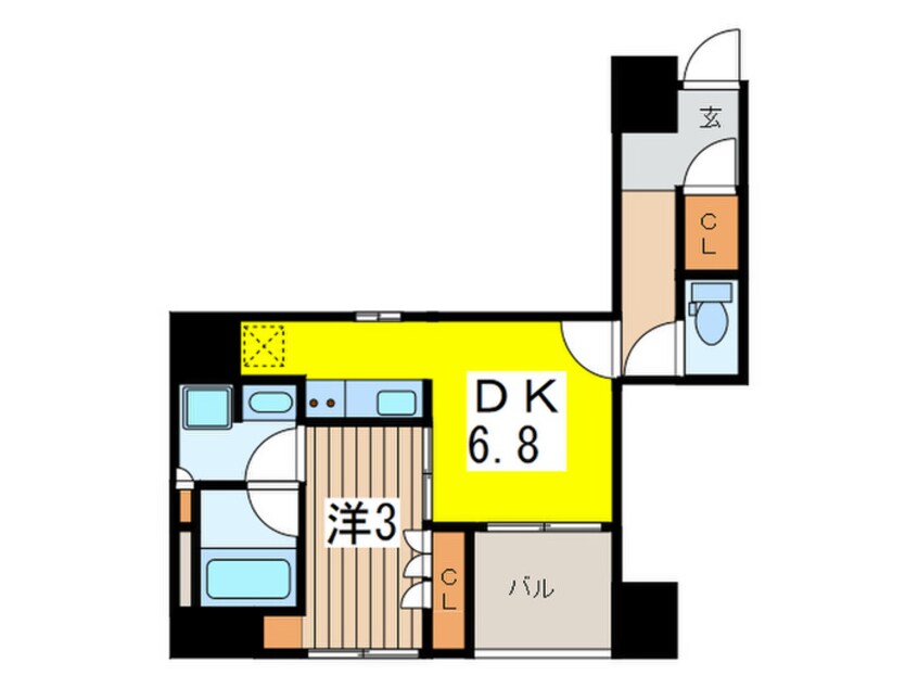 間取図 コートラクリア人形町