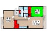コ－ポレ－ト中清戸２号棟 2LDKの間取り