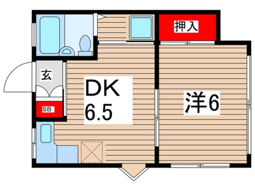 間取図 フラット谷戸Ａ