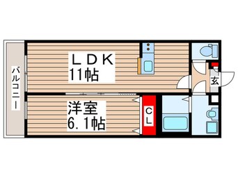 間取図 Ｌ‘ｅｔｏｉｌｅ南流山