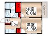 広喜ハイツ 2Kの間取り