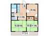 金手ハイツ 3Kの間取り