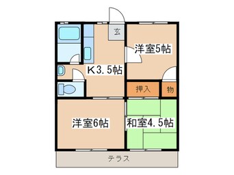 間取図 金手ハイツ