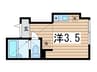 プライムテラス南林間Ⅱ 1Rの間取り
