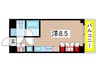 パークアクシス菊川 1Rの間取り