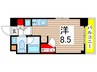 パークアクシス菊川 1Rの間取り