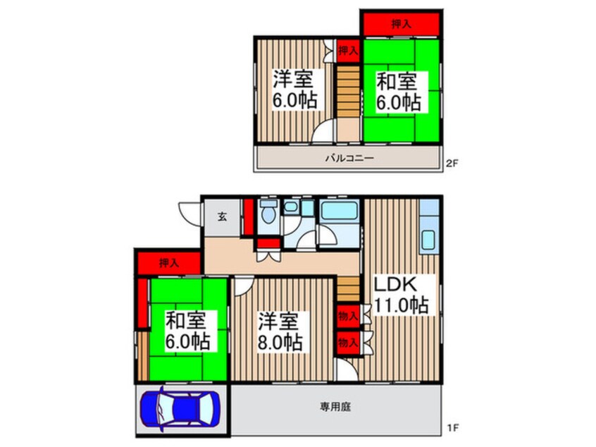 間取図 富士見台貸家