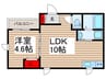Ｗｏｏｄｉｏｎ.Ｒ 1LDKの間取り