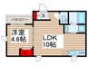 Ｗｏｏｄｉｏｎ.Ｒ 1LDKの間取り